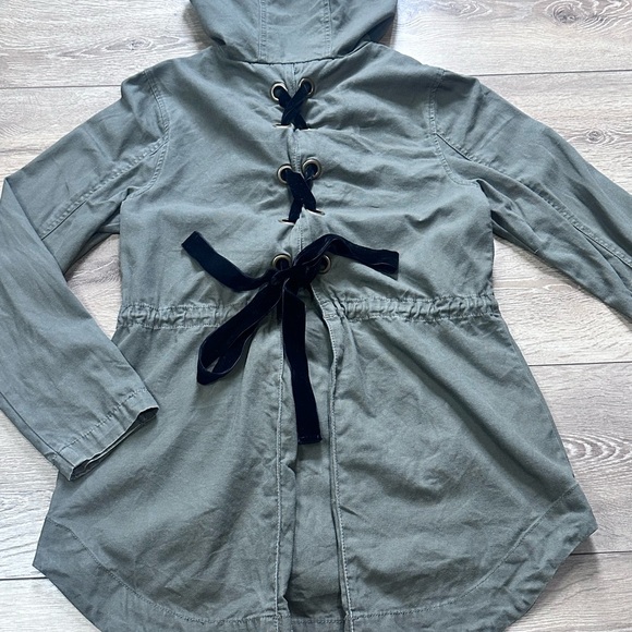 Maurices Military Utility Anorak Lace Up Jacket - Picture 13 of 14